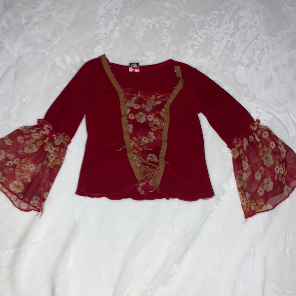 Floral renaissance blouse